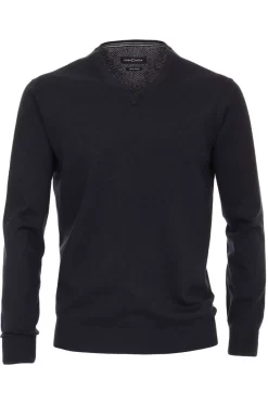 Casa Moda Herren Pullover V-Ausschnitt Marine