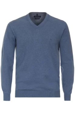Casa Moda Regular Fit Herren Pullunder V-Ausschnitt Petrol
