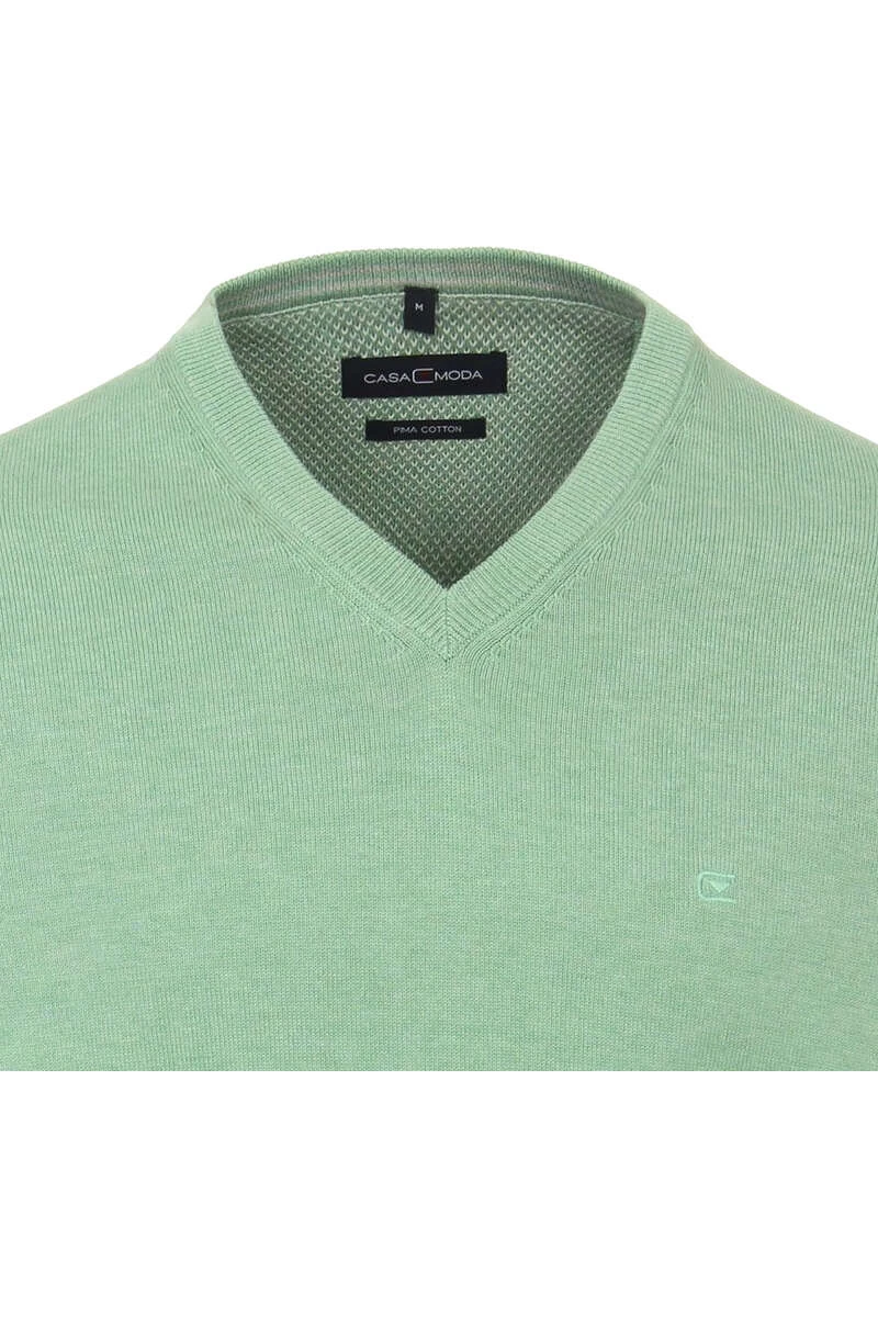 Casa Moda Casual Casual Fit Herren Pullover V-Ausschnitt Mint 2 Casa Moda Casual Casual Fit Herren Pullover V-Ausschnitt Mint – Bild 2