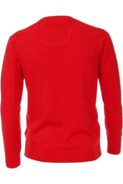 Casa Moda Herren Pullover V-Ausschnitt Rot -Ho ho ho, Mode in Grün. 004430 427 9 800