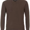 Casa Moda Regular Fit Herren Pullunder V-Ausschnitt Beige