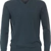 Casa Moda Herren Pullover V-Ausschnitt Dunkelgrau