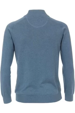 Casa Moda Herren Strickjacke Zip Blau -Ho ho ho, Mode in Grün. 004450 196 9 800