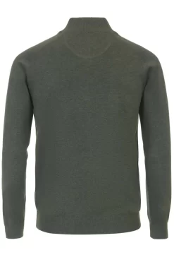 Casa Moda Regular Fit Herren Strickjacke Zip Grün -Ho ho ho, Mode in Grün. 004450 325 8 800