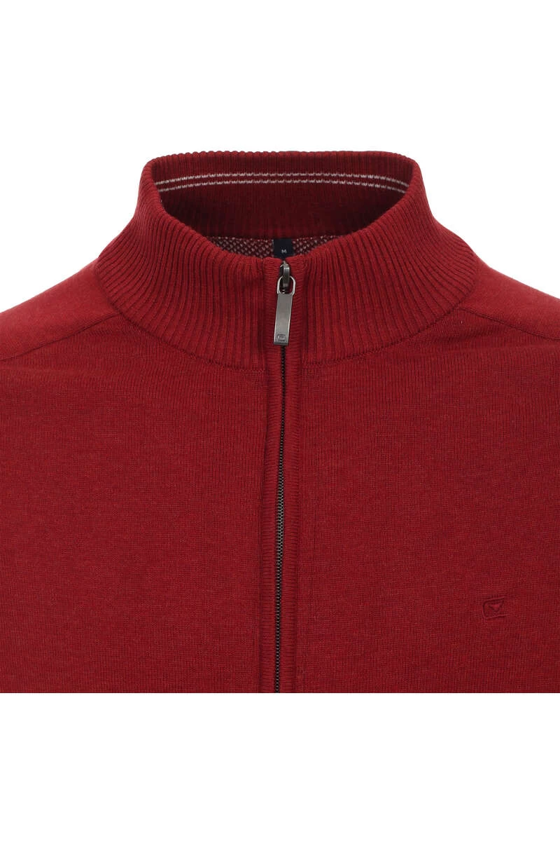 Casa Moda Regular Fit Herren Strickjacke Zip Orange 2 Casa Moda Regular Fit Herren Strickjacke Zip Orange – Bild 2