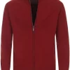 Casa Moda Regular Fit Herren Strickjacke Zip Orange