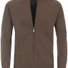 Casa Moda Regular Fit Herren Strickjacke Zip Beige