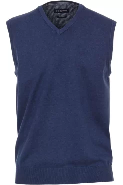 Casa Moda Herren Pullunder Blau