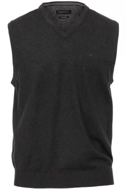Casa Moda Herren Pullunder Anthrazit