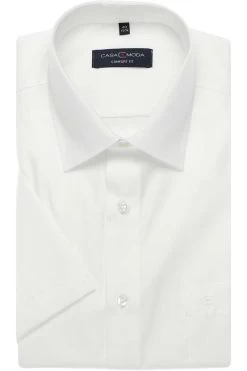 Casa Moda Comfort Fit Hemd Weiss, Einfarbig