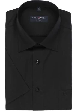 Casa Moda Comfort Fit Hemd Schwarz, Einfarbig