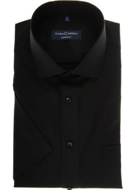 Casa Moda Modern Fit Hemd Schwarz, Einfarbig