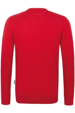 HAKRO 143 Regular Fit Herren Pullover V-Ausschnitt Rot -Ho ho ho, Mode in Grün. 0143 002 3 800