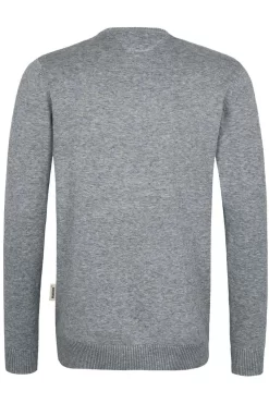 HAKRO 143 Regular Fit Herren Pullover V-Ausschnitt Grau -Ho ho ho, Mode in Grün. 0143 015 3 800