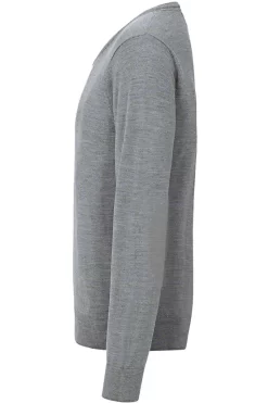 HAKRO 144 Regular Fit Herren Pullover V-Ausschnitt Dunkelgrau -Ho ho ho, Mode in Grün. 0144 315 2 800