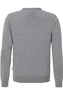 HAKRO 144 Regular Fit Herren Pullover V-Ausschnitt Dunkelgrau -Ho ho ho, Mode in Grün. 0144 315 3 800