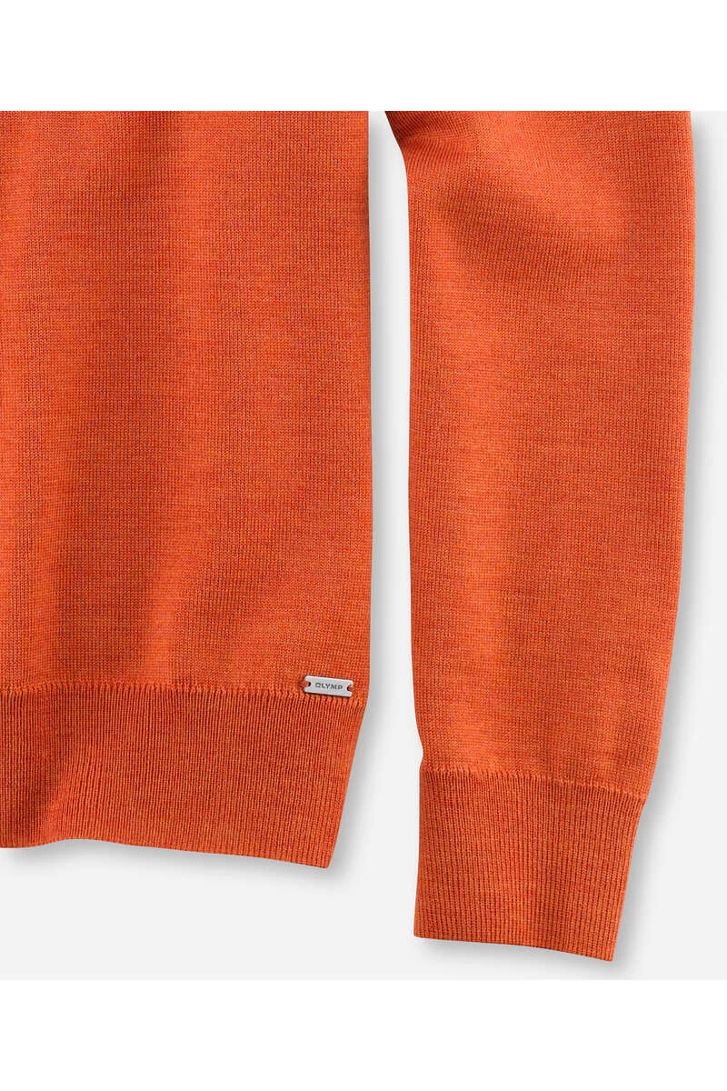 OLYMP Casual Modern Fit Herren Rollkragenpullover Rost 3 OLYMP Casual Modern Fit Herren Rollkragenpullover Rost – Bild 3