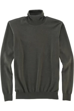 OLYMP Casual Modern Fit Herren Rollkragenpullover Oliv