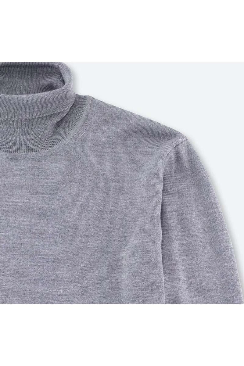 OLYMP Herren Rollkragenpullover Grau 2 OLYMP Herren Rollkragenpullover Grau – Bild 2