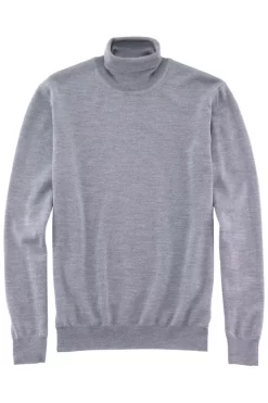 OLYMP Herren Rollkragenpullover Grau