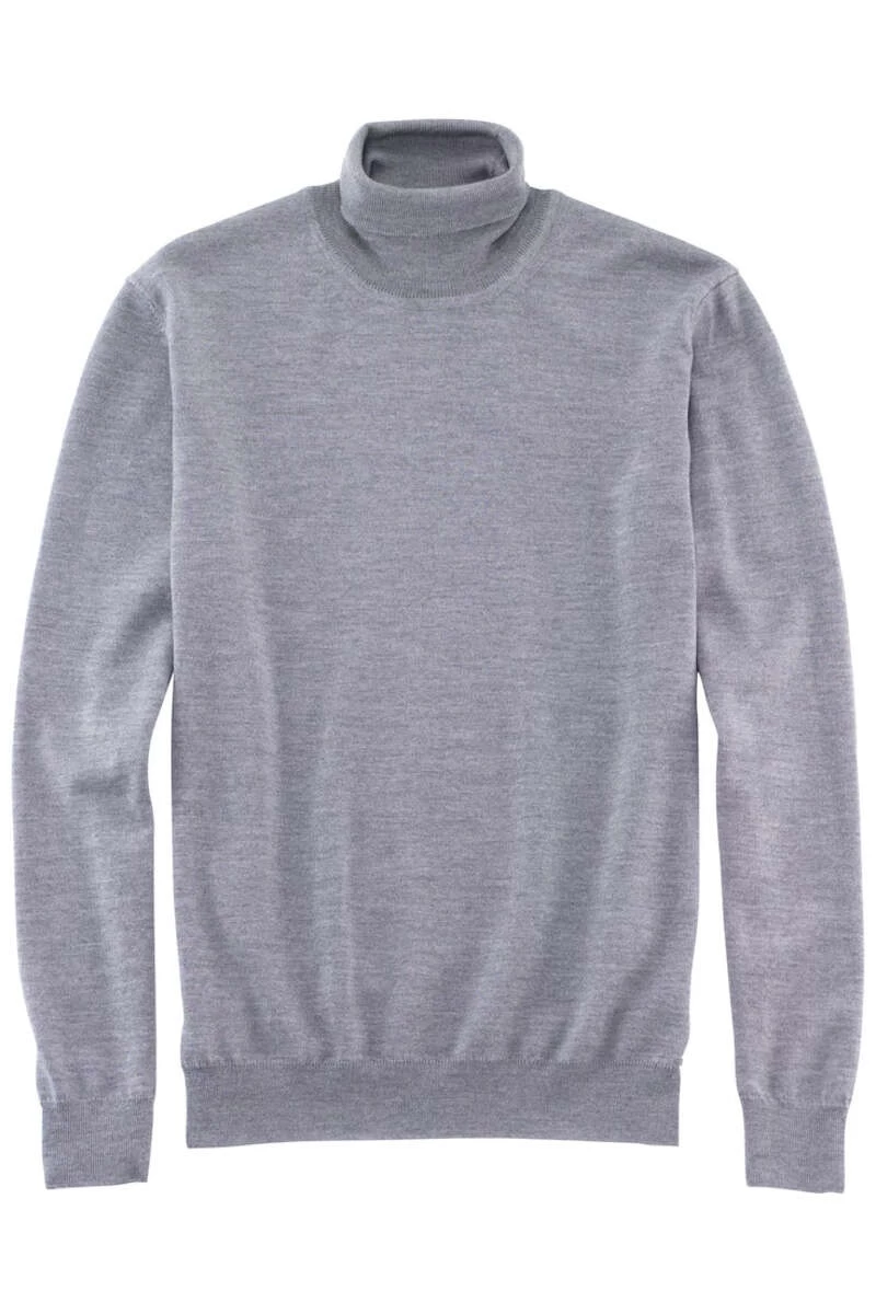 OLYMP Herren Rollkragenpullover Grau 1 OLYMP Herren Rollkragenpullover Grau