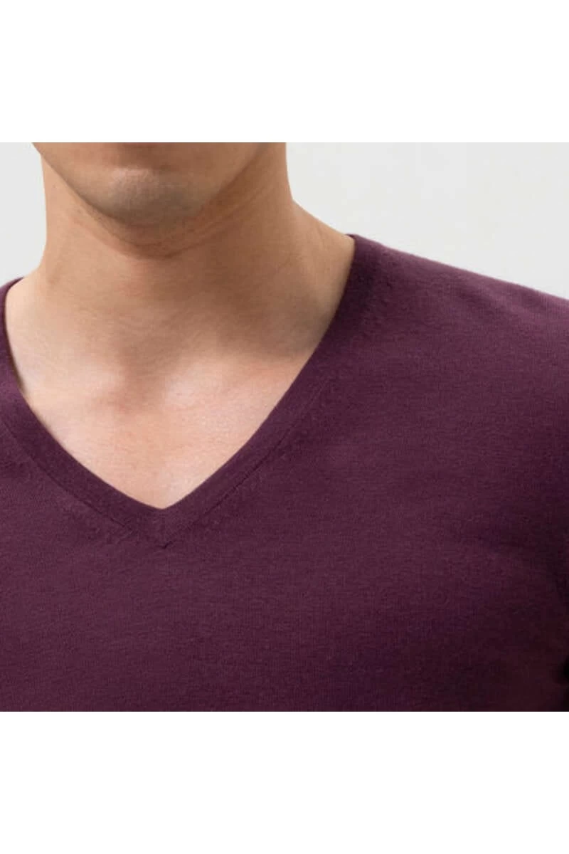 OLYMP Level Five Casual Body Fit Herren Pullover V-Ausschnitt Chianti 2 OLYMP Level Five Casual Body Fit Herren Pullover V-Ausschnitt Chianti – Bild 2