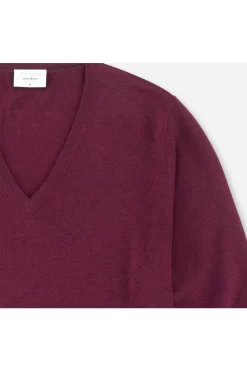 OLYMP Level Five Casual Body Fit Herren Pullover V-Ausschnitt Chianti 8 OLYMP Level Five Casual Body Fit Herren Pullover V-Ausschnitt Chianti -Ho ho ho, Mode in Grün. 0151 10 38 3 800