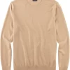 OLYMP Level Five Casual Body Fit Herren Pullover Rundhals Caramel