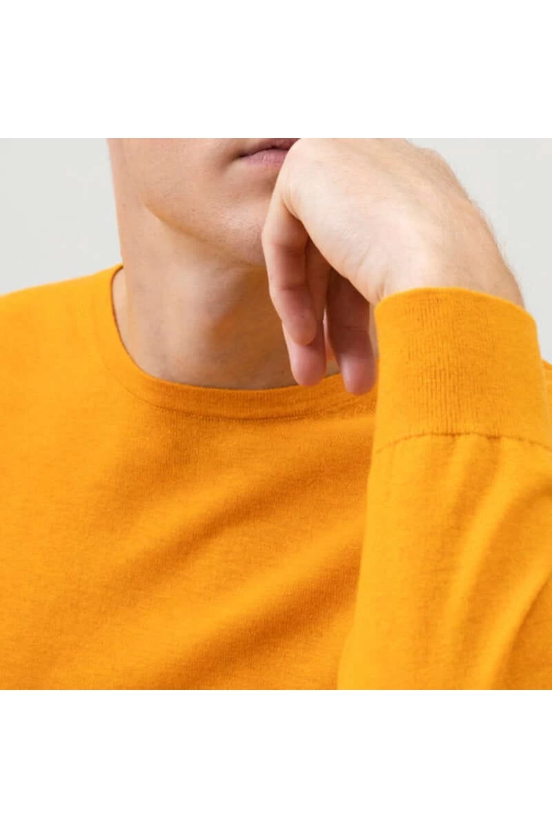 OLYMP Level Five Casual Body Fit Herren Pullover Rundhals Mais 2 OLYMP Level Five Casual Body Fit Herren Pullover Rundhals Mais – Bild 2