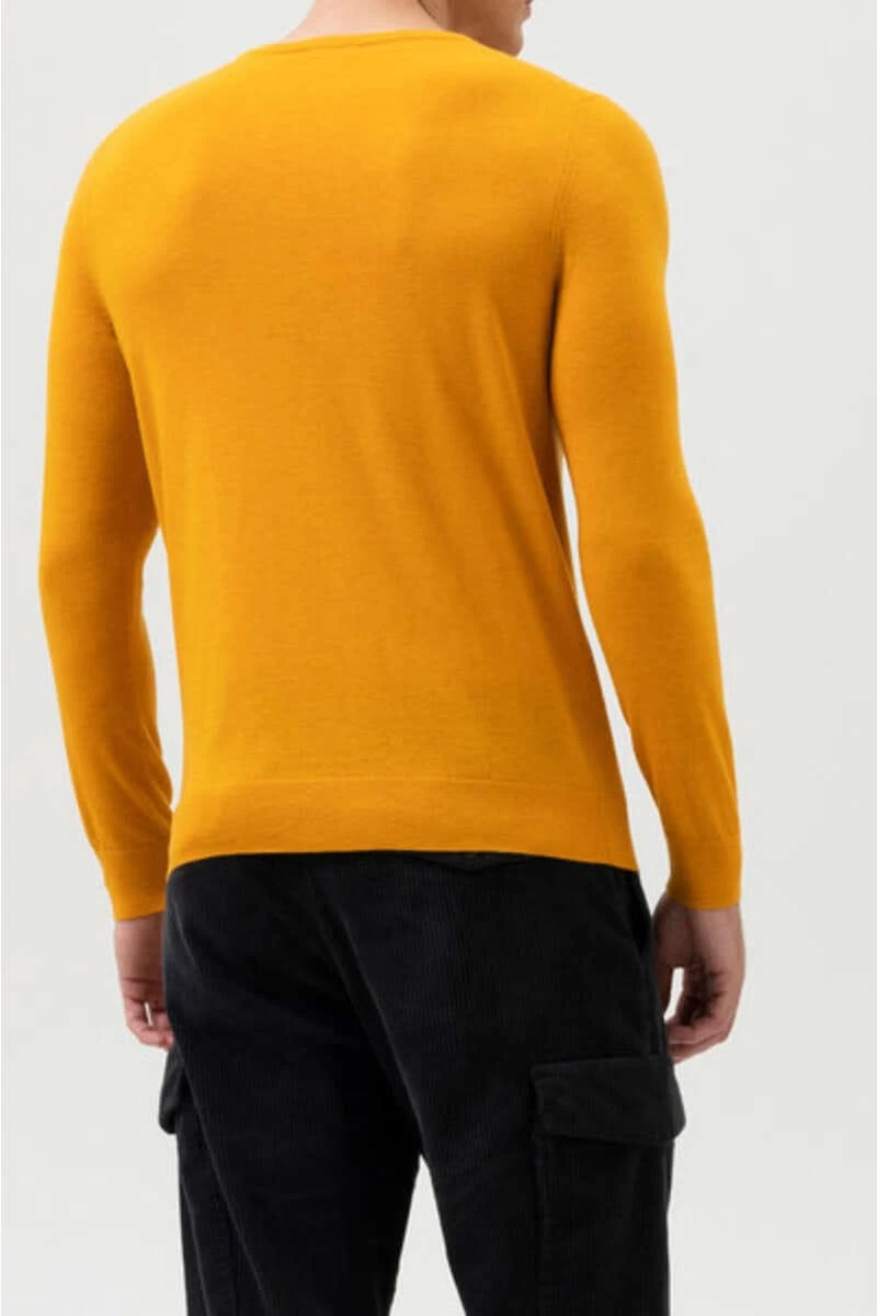 OLYMP Level Five Casual Body Fit Herren Pullover Rundhals Mais 6 OLYMP Level Five Casual Body Fit Herren Pullover Rundhals Mais – Bild 6