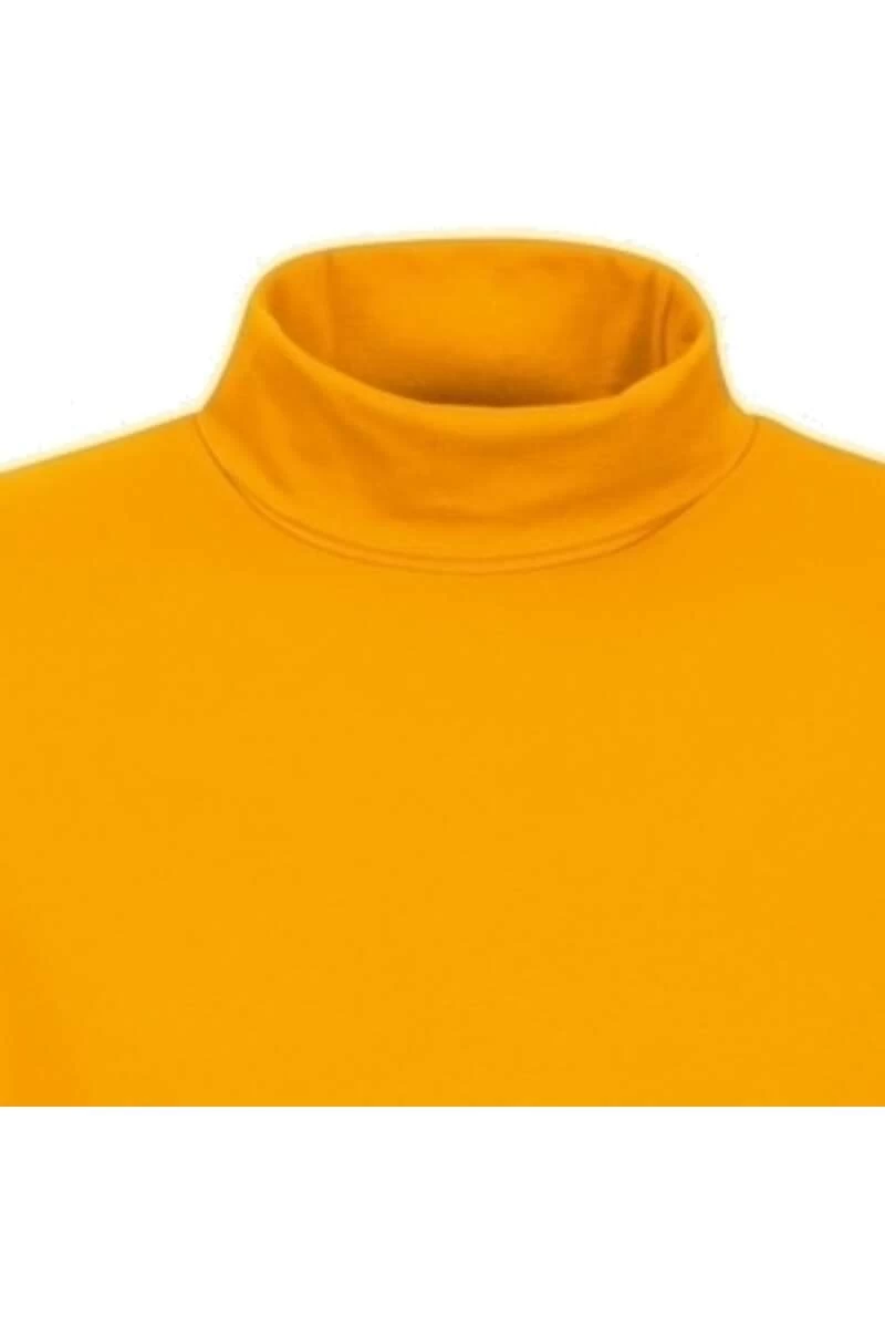 TRIGEMA Slim Fit Herren Rollkragenpullover Orange 2 TRIGEMA Slim Fit Herren Rollkragenpullover Orange – Bild 2