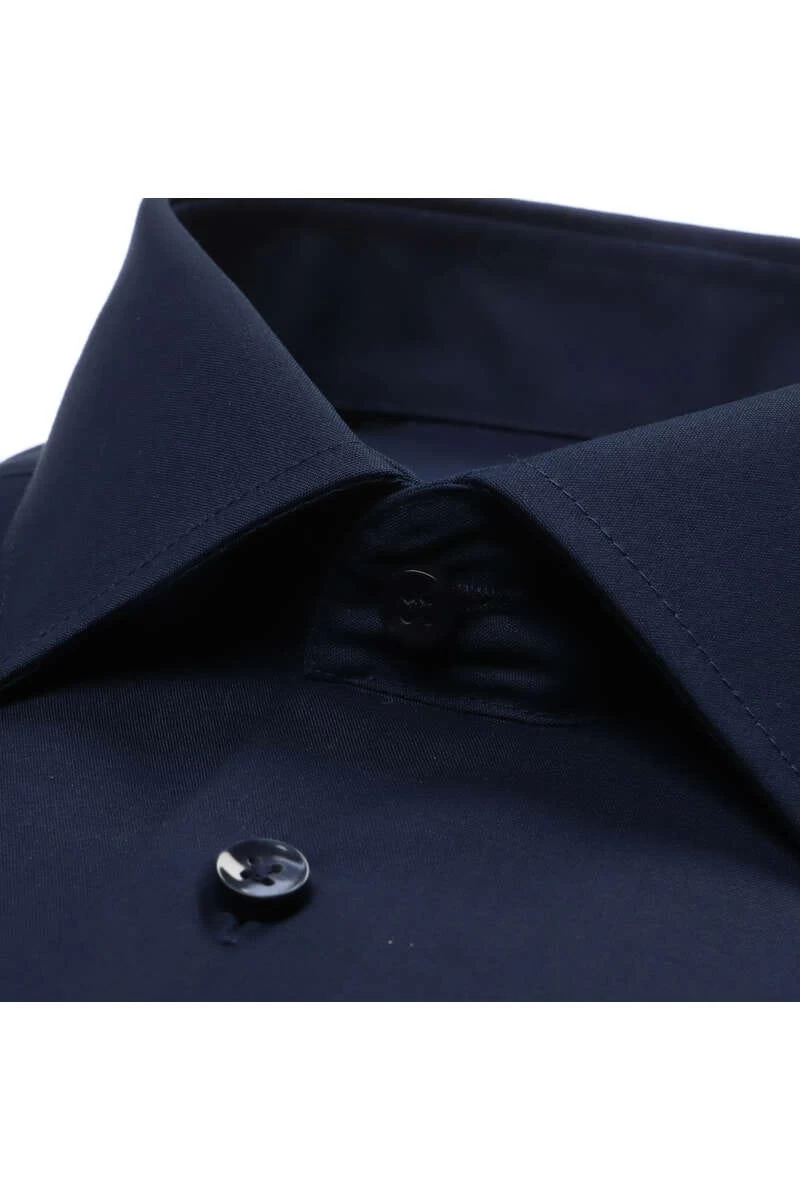 Seidensticker Shaped Hemd Marine, Einfarbig 2 Seidensticker Shaped Hemd Marine, Einfarbig – Bild 2