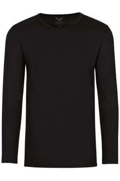 TRIGEMA Longsleeve Schwarz