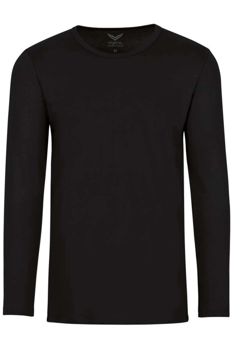 TRIGEMA Longsleeve Schwarz 1 TRIGEMA Longsleeve Schwarz
