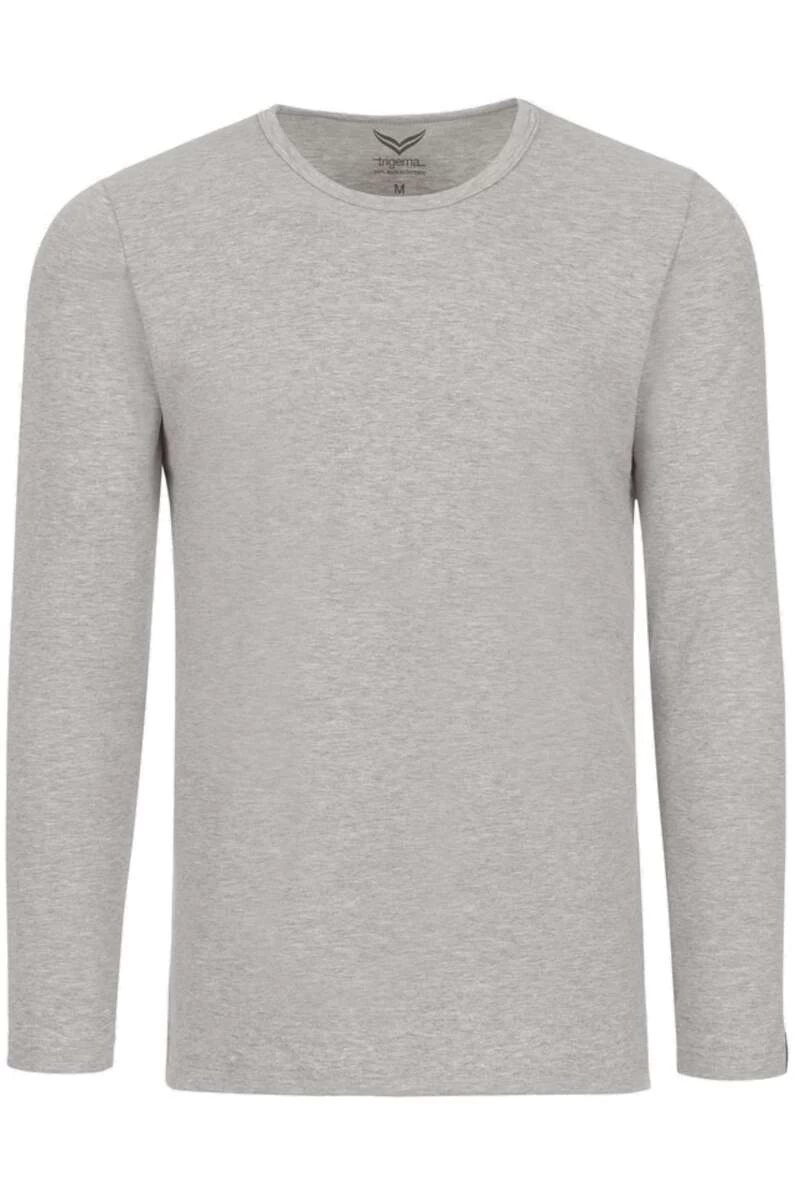 TRIGEMA Longsleeve Grau 1 TRIGEMA Longsleeve Grau