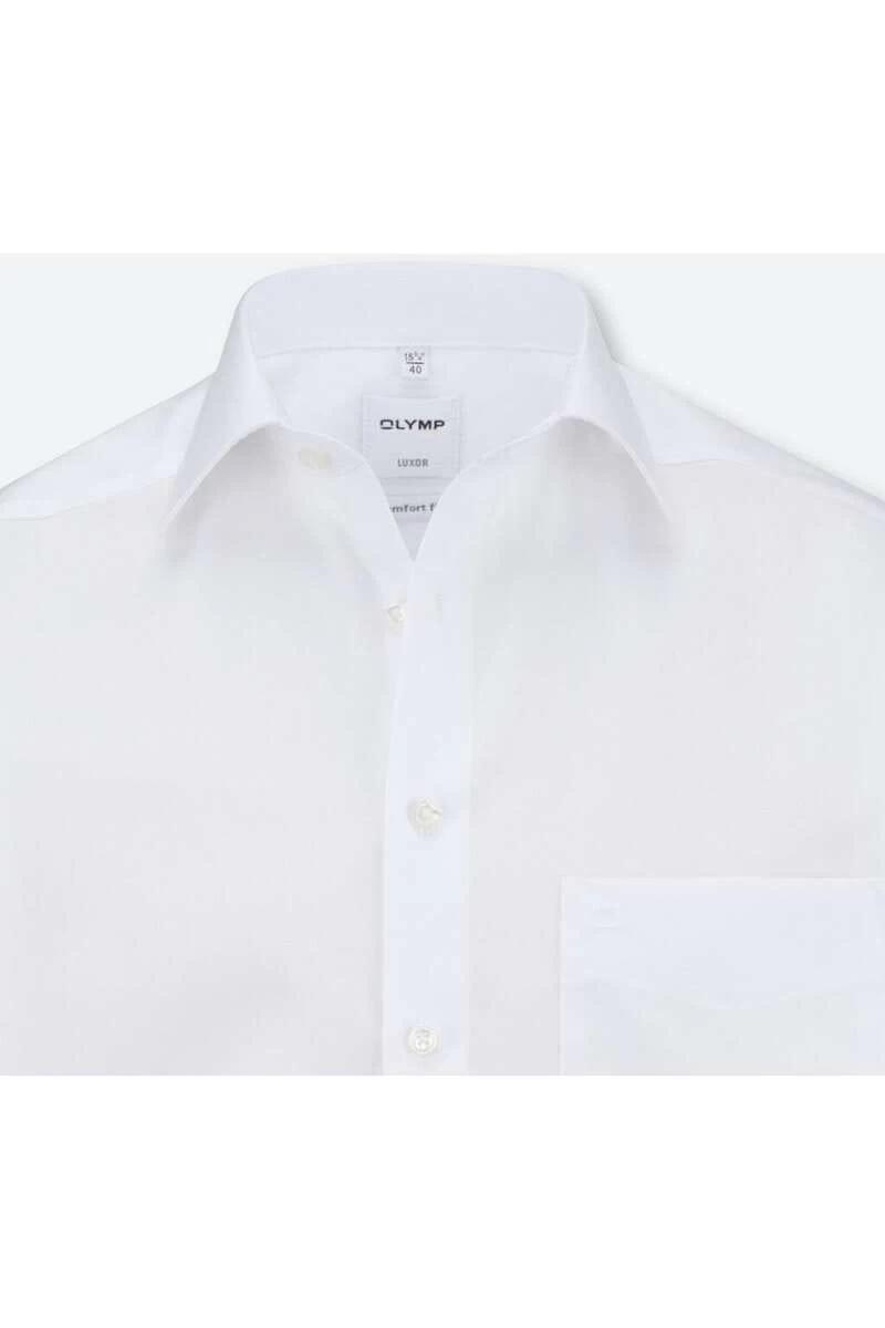 OLYMP Luxor Comfort Fit Hemd Weiss, Einfarbig 3 OLYMP Luxor Comfort Fit Hemd Weiss, Einfarbig – Bild 3