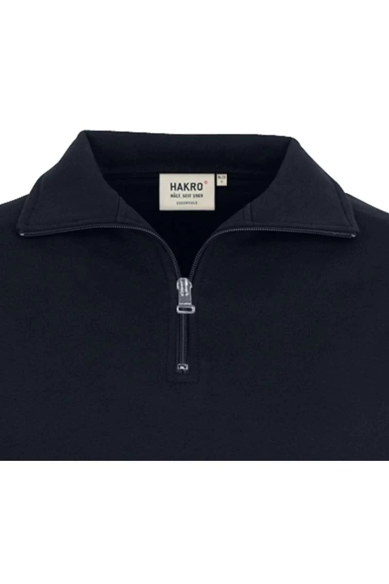 HAKRO 451 Comfort Fit TroyerZip Schwarz 2 HAKRO 451 Comfort Fit TroyerZip Schwarz – Bild 2
