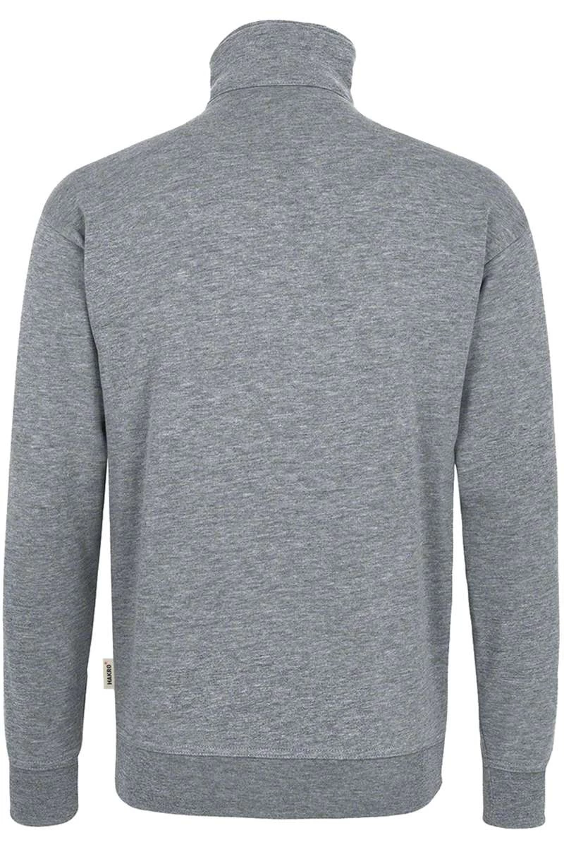 HAKRO 451 Comfort Fit TroyerZip Grau 4 HAKRO 451 Comfort Fit TroyerZip Grau – Bild 4