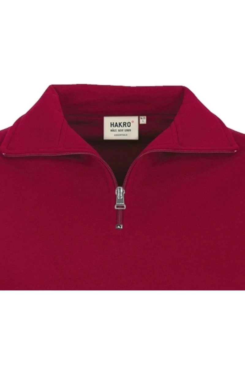 HAKRO 451 Comfort Fit TroyerZip Weinrot 2 HAKRO 451 Comfort Fit TroyerZip Weinrot – Bild 2