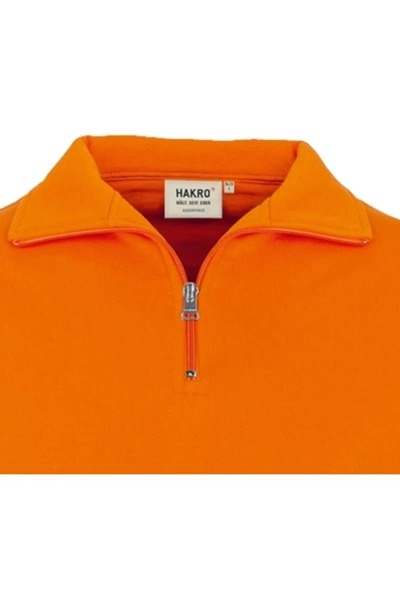 HAKRO 451 Comfort Fit TroyerZip Orange 2 HAKRO 451 Comfort Fit TroyerZip Orange – Bild 2