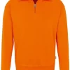 HAKRO 451 Comfort Fit TroyerZip Orange