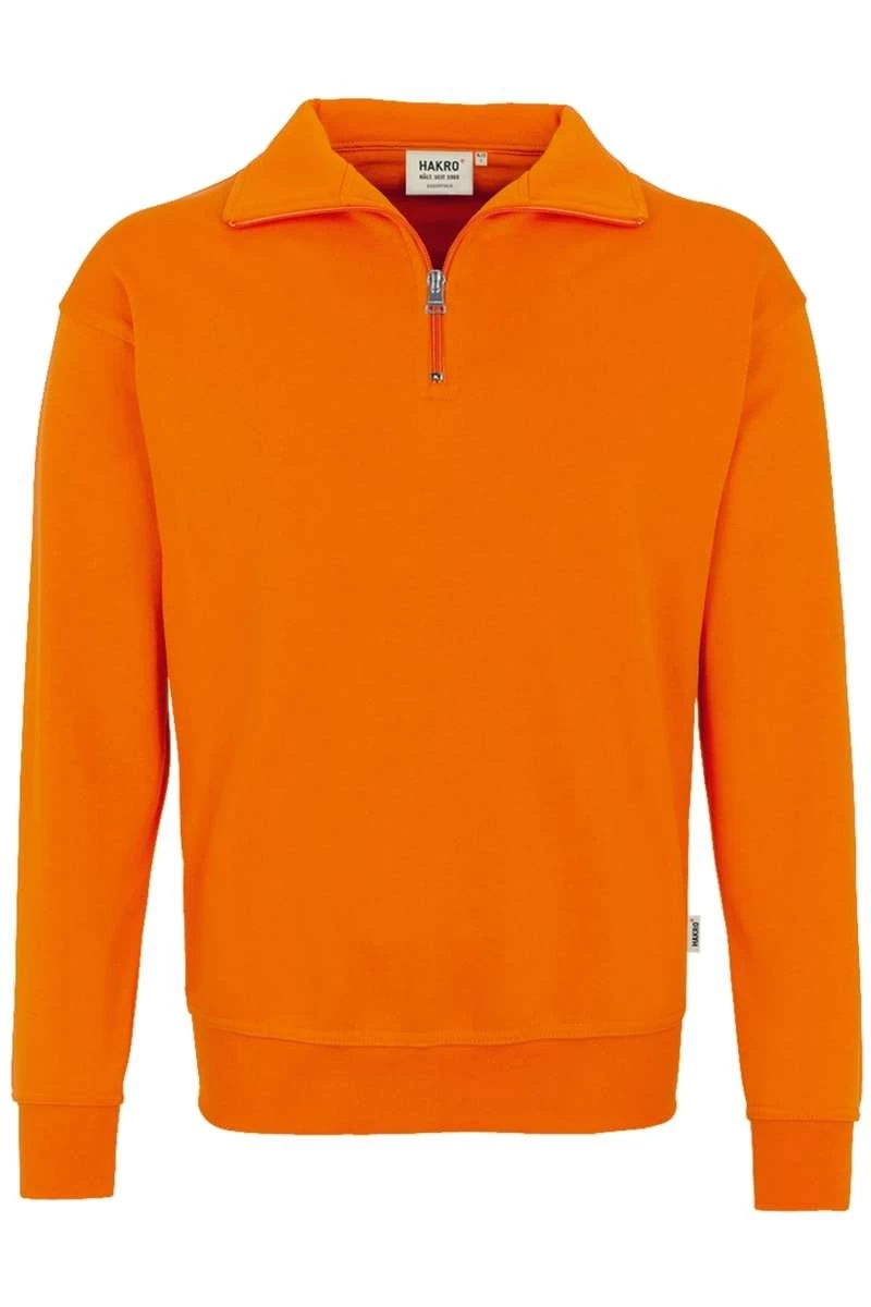 HAKRO 451 Comfort Fit TroyerZip Orange 1 HAKRO 451 Comfort Fit TroyerZip Orange