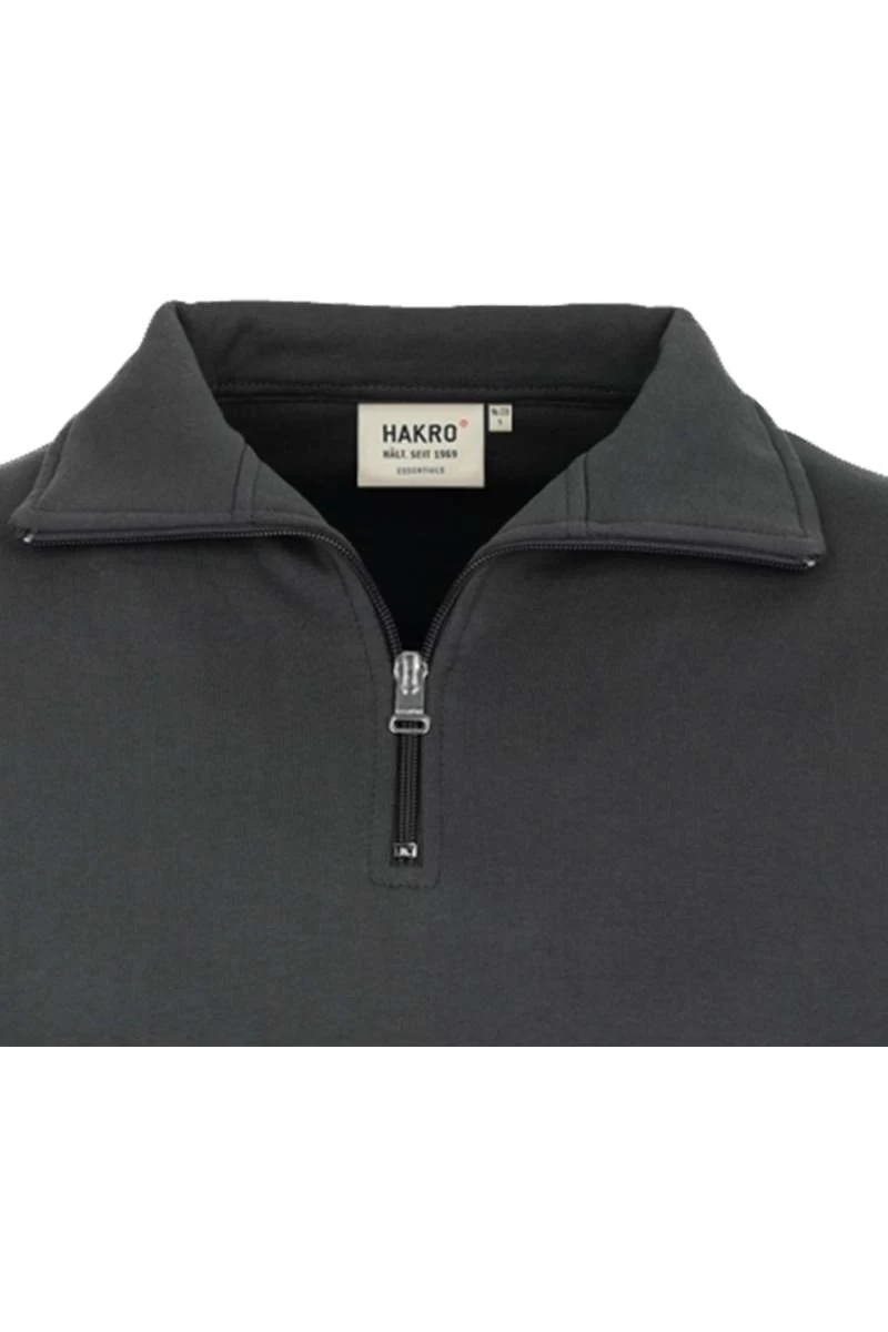 HAKRO 451 Comfort Fit TroyerZip Anthrazit 2 HAKRO 451 Comfort Fit TroyerZip Anthrazit – Bild 2