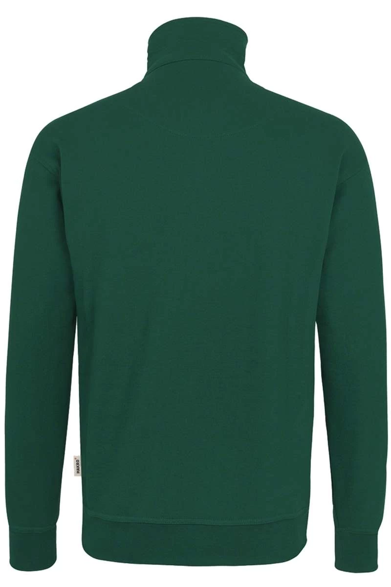 HAKRO 451 Comfort Fit TroyerZip Dunkelgrün 4 HAKRO 451 Comfort Fit TroyerZip Dunkelgrün – Bild 4