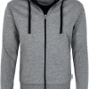 HAKRO Comfort Fit Sweatjacke Mit Kapuze Zip Grau/tinte