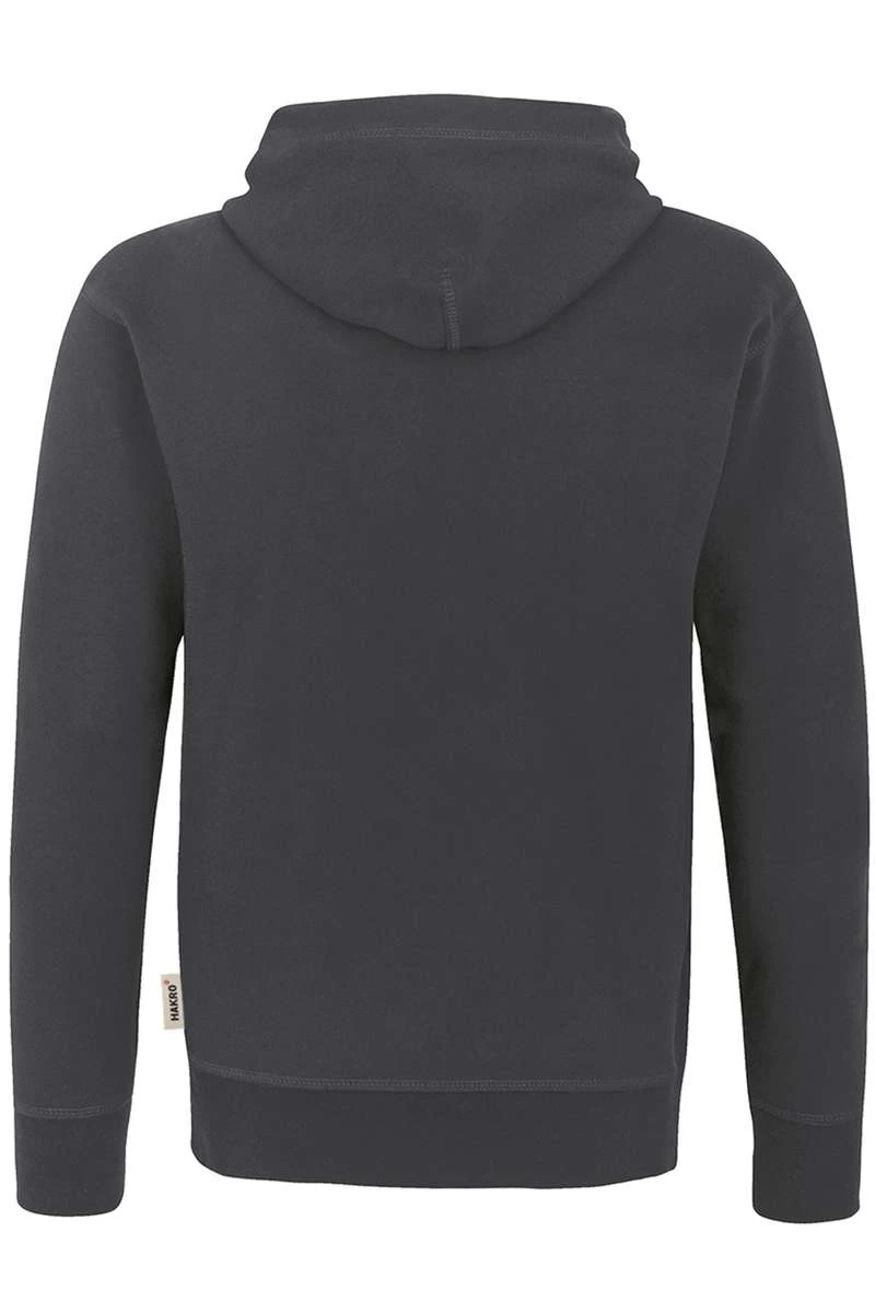 HAKRO Comfort Fit Sweatjacke Mit Kapuze Zip Anthrazit/silber 3 HAKRO Comfort Fit Sweatjacke Mit Kapuze Zip Anthrazit/silber – Bild 3