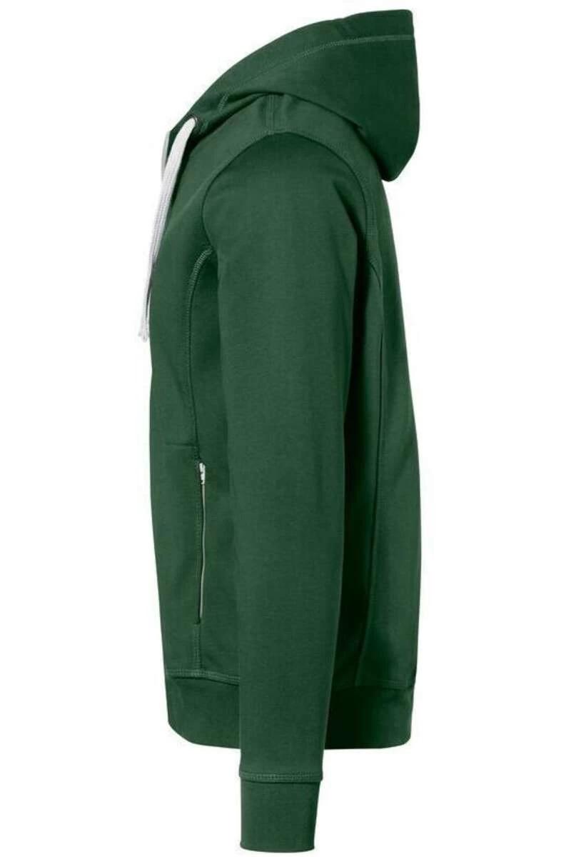 HAKRO Essentials Comfort Fit Sweatjacke Mit Kapuze Tanne/silber 2 HAKRO Essentials Comfort Fit Sweatjacke Mit Kapuze Tanne/silber – Bild 2