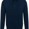 HAKRO 457  Comfort Fit Longsleeve Poloshirt Nachtblau, Einfarbig