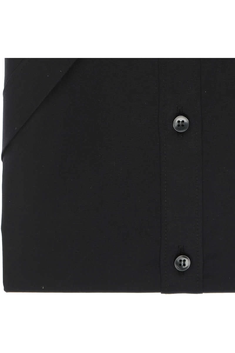 OLYMP No. Six Super Slim Hemd Schwarz, Einfarbig 3 OLYMP No. Six Super Slim Hemd Schwarz, Einfarbig – Bild 3