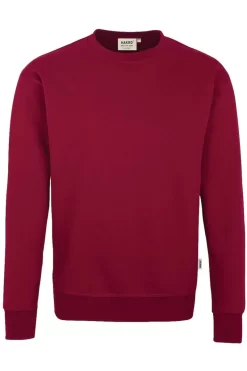 HAKRO 471 Comfort Fit Sweatshirt Rundhals Weinrot